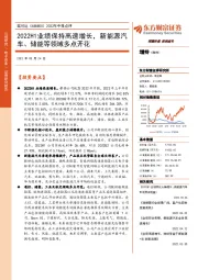 2022年中报点评：2022H1业绩保持高速增长，新能源汽车、储能等领域多点开花