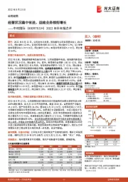 2022年半年报点评：经营状况稳中有进，运维业务领衔增长