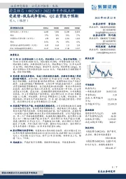 2022年半年报点评:受疫情+俄乌战争影响,Q2出货低于预期