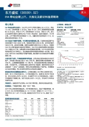 EVA带动业绩上行，大炼化及新材料值得期待