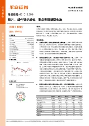 硅片、组件稳步成长，重点布局新型电池