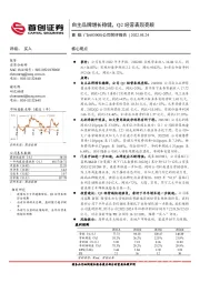 公司简评报告：自主品牌增长稳健，Q2经营表现亮眼