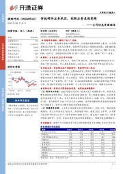 公司信息更新报告：传统硬件业务承压，创新业务表现亮眼