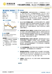 中报业绩符合预期，MLCC下行周期进入尾声