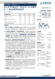 2022年半年报点评:多重压力下Q2业绩承压,C端业务维持快速发展