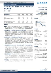 2022中报点评：疫情拖累交付，水务信息化景气度无虞