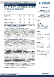 2022年中报点评:业绩短期承压,海外拓展+产品延伸打开长期成长空间