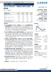 2022年中报点评：电解液业务同比高增，业绩亮眼