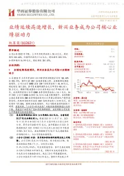 业绩延续高速增长，新兴业务成为公司核心业绩驱动力