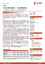 2022年半年报点评：水泥主业拖累业绩表现，一体化战略稳步推进