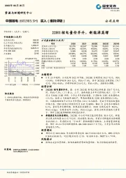 22H1核电量价齐升，新能源高增