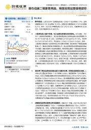 绿色低碳工程新签亮眼，转型投资运营值得期待