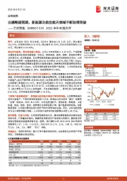 2022 年半年报点评:业绩略超预期,新能源及航空航天领域不断取得突破