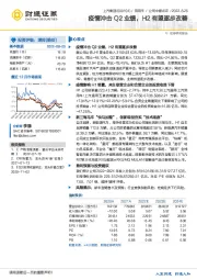 疫情冲击Q2业绩，H2有望逐步改善