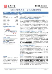 化妆品延续高增，坚定大健康转型