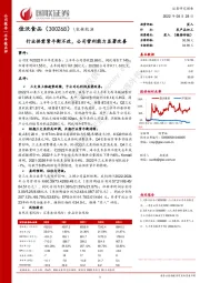 行业供需紧平衡不改,公司营利能力显著改善