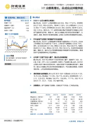 H1业绩高增长，总成定点持续突破