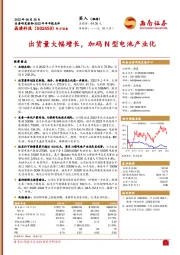 出货量大幅增长,加码N型电池产业化