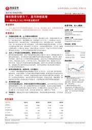 海兴电力2022年中报业绩点评:增收降费双管齐下,盈利持续高增