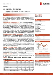 2022年半年报点评：Q2业绩亮眼，成长势能强劲