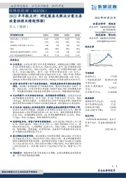 2022半年报点评：研发服务及解决方案业务放量助推业绩超预期！