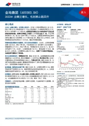 2022H1业绩正增长，毛利率止跌回升