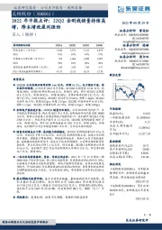 2022年中报点评:22Q2金刚线销量持续高增,降本增效盈利强劲