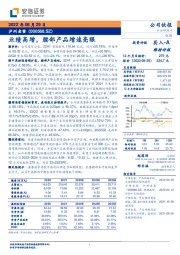 业绩高增,腰部产品增速亮眼