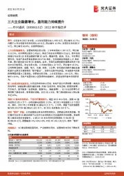 2022年中报点评:三大主业稳健增长,盈利能力持续提升