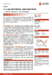 2022年半年报点评:22H1业绩大增特气增势显著,高端市场领域不断突破
