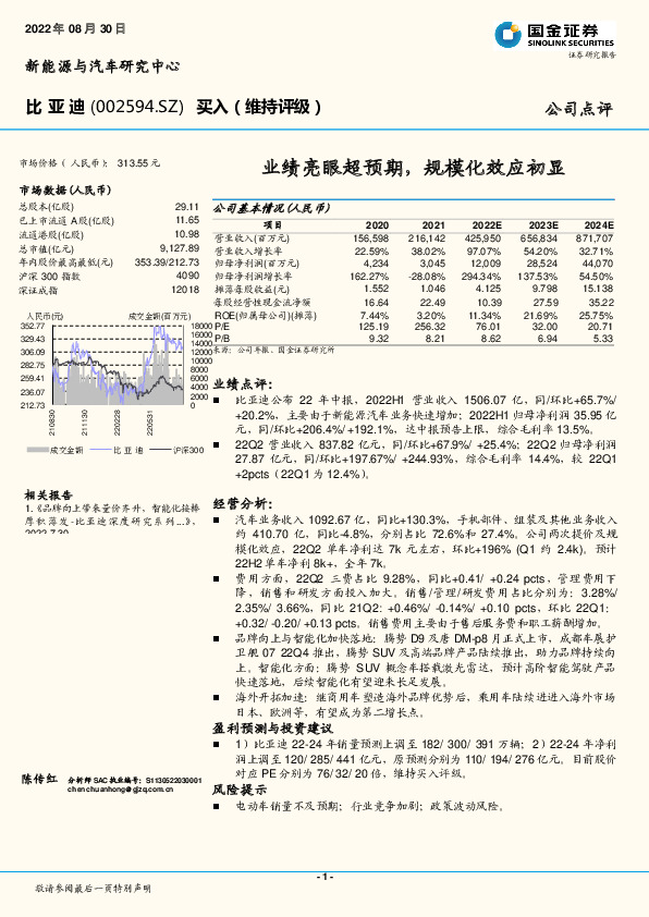 业绩亮眼超预期，规模化效应初显