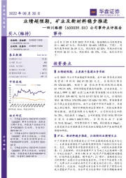 公司事件点评报告:业绩超预期,矿业及新材料稳步推进