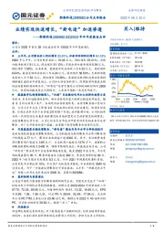 2022年半年度报告点评：业绩实现快速增长，“新电途”加速渗透