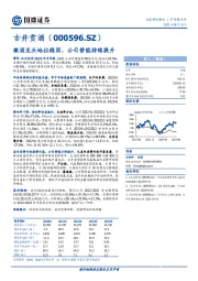 徽酒龙头地位稳固，公司势能持续提升