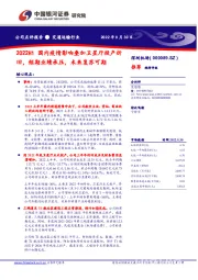 2022H1国内疫情影响叠加卫星厅投产折旧,短期业绩承压,未来复苏可期
