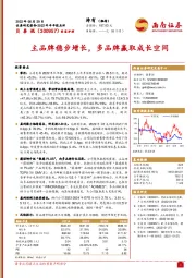 主品牌稳步增长，多品牌赢取成长空间