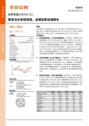 徽酒龙头表现亮眼,业绩逆势加速增长