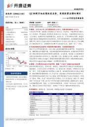 公司信息更新报告：Q2积极开拓全国批发业务，实现经营业绩双增长