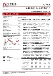 公司半年报分析：业绩持续高增长，积极布局投入中