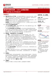 中国中免2022年中报点评：海南利润率改善，22H1业绩超预期