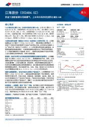 受益下游新能源市场高景气，上半年归母净利润同比增长46%