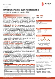 2022年中报点评：疫情对盈利带来负面冲击，区位路网优势奠定发展基础