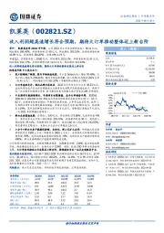 收入利润超高速增长符合预期，期待大订单推动整体迈上新台阶