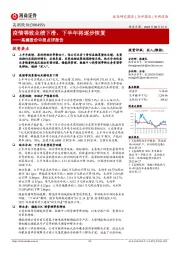 高澜股份中报点评报告:疫情等致业绩下滑,下半年将逐步恢复