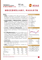 储能逆变器销售占比提升,新业务未来可期
