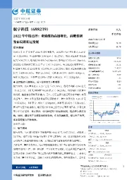 2022年中报点评：境内外业务齐发力，不惧疫情扰动盈利能力再提升