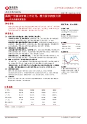 兆讯传媒深度报告:高铁广告媒体首家上市公司,潜力股中的实力派
