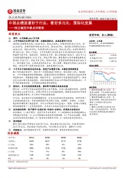 恒立液压中报点评报告：中报业绩显著好于行业，看好多元化、国际化发展