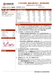 2022年中报点评：Q2扣非净利高增，新能源/抽蓄全面发力、看好战略转型提速