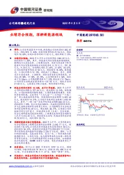 业绩符合预期,深耕新能源领域
